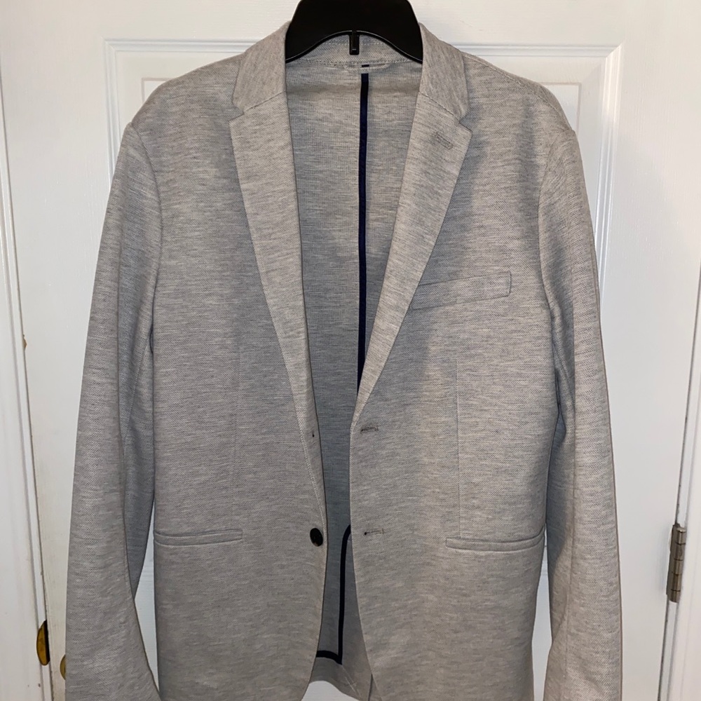 Zara men’s grey blazer